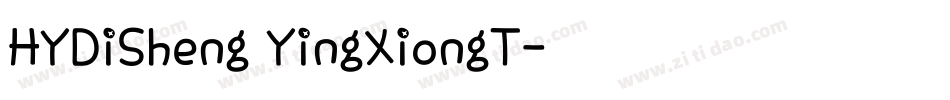 HYDiSheng YingXiongT字体转换